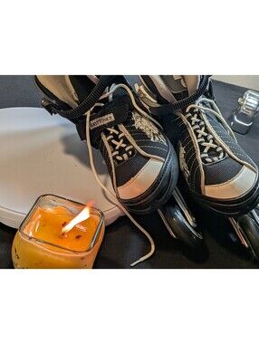 Kryptonics Cool Blade Inline Skates Size 8-9 Black White Adjustable